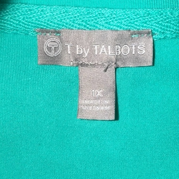 TALBOTS T By Talbots Everyday Stretch Mockneck Jacket - Rain Forest Green 1X - Picture 7 of 15